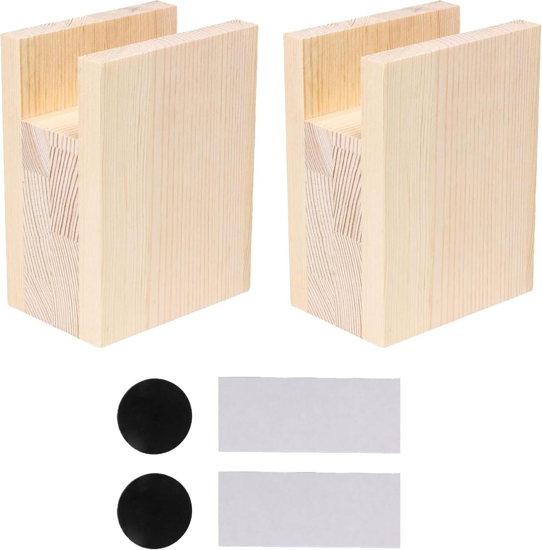 2PCS Bed Risers Furniture Riser Heavy Duty Bed Lifts in Heights of 4Inches (add Height 10cm)