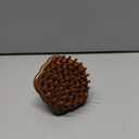 Wooden Round Scalp Massager Brush for Promote Hair Growth, Natural Bamboo Hair Brush with Ring Handle, Portable Detangling Comb for Men and Women, Anti-Static Head Massage Tool