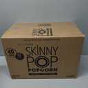 SkinnyPop Popcorn, Original and White Cheddar Variety Pack, Whole Grain, Dairy-Free Snack, 0.5oz (40ct)