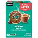 The Original Donut Shop Mocha One-Step Latte, Single Serve Coffee K-Cup Pod, Flavored Coffee, 20 Count (EXP 09/09/26)