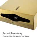 Commercial Paper Towel Dispenser Wall Mount, Tri-fold/Multi-fold/C-Fold Stainless Steel Paper Towel Holder Hand Towel Dispenser with Key (Gold)