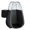 Naked Sun Black Spray Tan Tent - Pop Up Portable Professional Self Tanning Booth with Carry Bag Waterproof Floor and Extraction Fan Opening - Sunless Spray Tan Backdrop