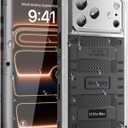 Beasyjoy for iPhone 17 Pro Max Case Waterproof, Heavy Duty Metal Case with Built-in Screen Protector, Full Body Rugged Military Grade Shockproof Dustproof Cover for Construction Outdoor 6.9", Silver