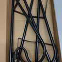 EXCMARK 2 Pack Shepherd Hook 48 inch 1/2 inch Thick Use at Weddings, Hanging Solar Lights, Lanterns, Bird Feeders, Metal Hanger Hook. (Black, 48 inch) U.S. Patent.