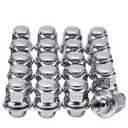 M12x1.5 Lug Nut, 12x1.5mm Chrome Closed End Mag Style Wheel Lug Nuts 13/16" 21mm Hex Compatible with Toyota Lexus Vehicle IS300 GS450h HS250h Camry Corolla Highlander Tacoma Replace# 611-211 (20PCS) (Silver)