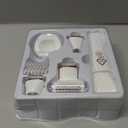 4-in-1 Electric Bikini Trimmer for Women - Painless Electric Razors for Facial/Body/Armpit/Pubic Hair, IPX7 Waterproof Replaceable Shaver Head & Nose Hair Trimmer for Travel, Gifts for Girlfriend Wife (Off White)