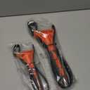 2-Pack Rubber Strap Wrench,Oil Filter Wrench Diameter 4" and 6" Heavy Duty Adjustable Blet Wrench for Jar Opener,Water Filter,Plumbing,Sink,Faucet(Orange)