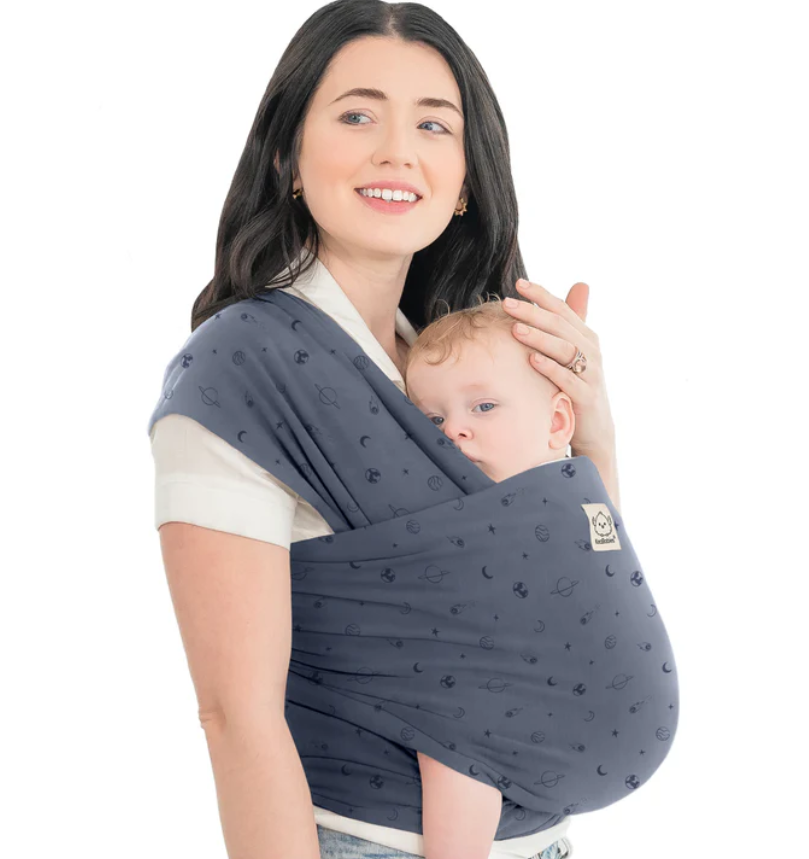 KeaBabies Baby Wrap Carrier - All in 1 Original Baby Carrier Newborn to Toddler Sling, Easy to Wear, Hands Free Bonding, Lightweight, Breathable Infant Wraps (Planets)