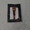 Leg Avenue Women's Lace Top Fishnet Stockings with Attached Garter Belt Black Lace
