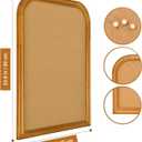 Decorative Cork Bulletin Board, 23.6"x17.7" Wall-Mounted Vision Board with FrameIdeal for Office Decor, School Use, Photo Display, and Reminders(DH-2R2S-4560)