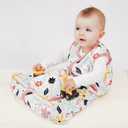 BSTOPPT 3 Pack Baby Sleep Sack 6-12 Months 100% Rayon Cotton Baby Sleeping Bag 2-Way Zipper Toddler Wearable Blankets TOG 0.3 (Heart & Pink  & Floral）