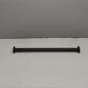 Ivilon Tension Curtain Rod - Hexagonal Spring Tension Rod for Windows or Shower, 24 to 36 Inch, Black