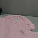 Women’s Pajama Set 3XL – Soft Satin Sleepwear, Short Sleeve Button-Down Top with Shorts, Lightweight & Comfortable Loungewear (Pink)