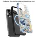 LUMARKE for iPhone 13 Pro Max Case,Trendy Flower Cover,Wireless Charging