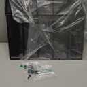 SUPEASY Desk Organizers Metal Desk Magazine File Holder with 5 Vertical Compartments Rack File Organizer for Office Desktop, Home Workspace, Black (Small)