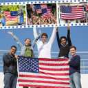 American Flag 2x3 FT Outdoor, Heavy Duty High Wind US Flag, Embroidered Stars, Sewn Stripes, Brass Grommets, Indestructible Tough USA Flags Suitable for Outside
