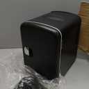 Antarctic Star Compact Refrigerator, Portable Mini Fridge, Skin Care 4L Capacity/6 Cans, for Bedroom, Car, Office & Dorm, Small Cooler for Cosmetics, Beverage and Food, Black