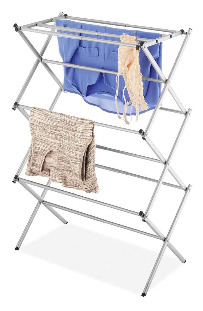 Whitmor Folding Drying Rack (Gray + Black)