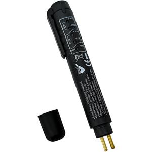 Brake Fluid Tester, Car Brake Fluid Tester Pen - 5-LED Digital Brake Fluid Moisture Tester, Universal for DOT3/DOT4/DOT5.1 Brake Fluid, Portable Auto Brake Fluid Quality Tester