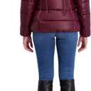 kensie Women's Outerwear Mid-length Puffer Jacket (Red, XL)