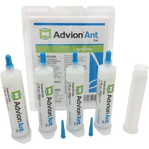 Advion Ant Gel Bait, 4 Tubes x 30-Grams, 1 Plunger and 2 Tips, Effective Ant Bait, Formulated with 0.05% Indoxacarb, Indoor and Outdoor Use, Ant Killer Gel for Control of Most Major Ant Species
