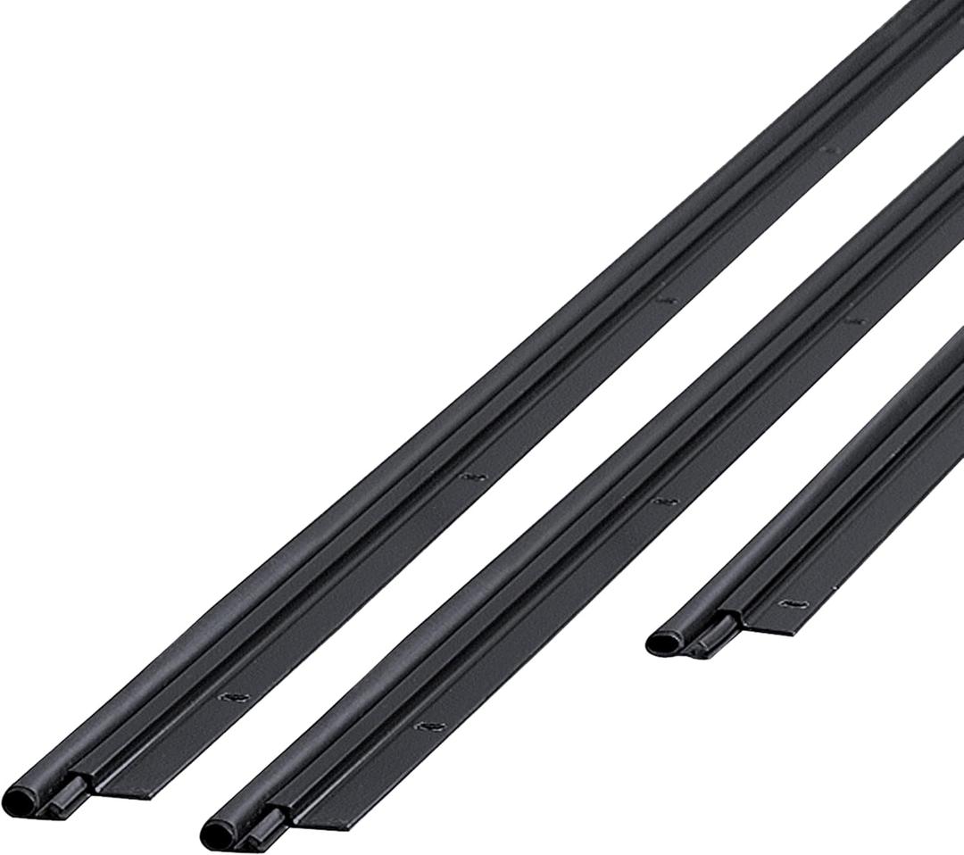 M-D Building Products 11825 36 in. x 84 in. Black Flat-Design Aluminum and Vinyl Screw-on Top and Sides Door Seal Kit