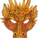 Himine Cosplay Mask Dragon's Head Mask for Festival Party Halloween (Yellow1)