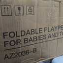 Foldable Baby Playpen Portable Travel Play Yard, Dark Gray | Safety Play Yard for Babies & Toddlers, Indoor & Outdoor Use, Carry Bag Included, Collapsible, Portable，Sturdy & Secure