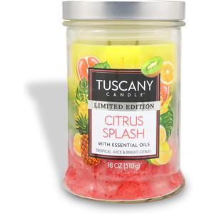 Tuscany Candle Citrus Splash: Tropical Scented Spring Candle, 18 oz
