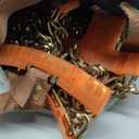 KYX Upgrade Alloy Steel Tire Chains for Car/SUV/Pickup Truks, Adjustable Universal Emergency Snow Chains for Off-road SUV Car Tires 185 195 205 215 225 235 245 255 - Set of 6, Alloy Steel