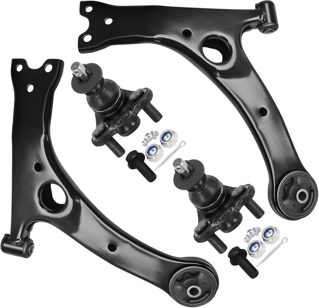 4pc Set Front Suspension Kit Lower Control Arm Lower Ball Joint Replacement for 2004-2009 For Toyota For Prius