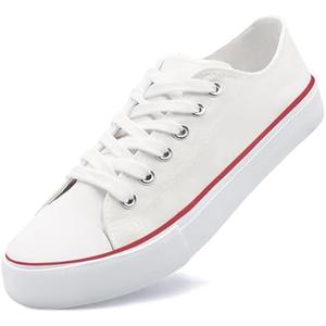 Unisex Low Top Lace Up Casual Canvas Shoes for Women and Men, Comfortable Lightweight Classic Fashion Sneakers Popular 2025, Zapatillas Casual De Lona De Moda para Hombre Y Mujer, Size 285