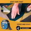 4 Pack Joist Tape for Decking 1-5/8"50', Weather-Resistant Deck Butyl Joist Tape,Waterproof Joists Tape for Flashing Deck Joists and Beams Building Joists