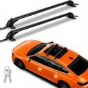 Universal Car Roof Rack 42.91"-44.88" Cross Bars, Upgraded Adjustable Aluminum Alloy Crossbars with 165lbs Load Capacity, Heavy Duty Roof Crossbars for SUVs, Sedans, and Vans