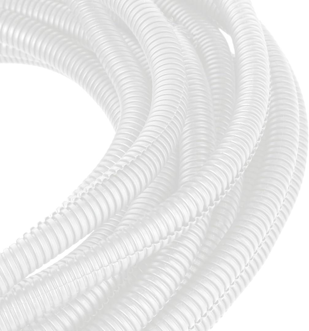Cacovedo Cord Protectors from Pets, 30FT Electric Wires Covers Cord Covers for Pets Cord Management Protect Wires from Chewing Through Safe Around Rabbits, CatsDogs-Outside Diameter 15.8mm (White)
