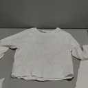 SANTINY Women's Long Sleeve Crop Workout Tops Slim Fit Gym Yoga Running Shirts for Women Size M