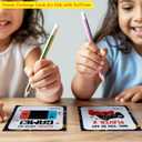 3 x Valentines Day Gifts for Kids Classroom Video Game Keychain, Funny Keyrings with Cards for School Exchange, 24 Sets (Black)