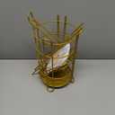 Gold Free Standing Toilet Paper Holder Stand with Phone Shelf, Floor Bathroom Tissue Holder for Large Mega Rolls, Metal Freestanding Toilet Paper Roll Holder with Wipes Storage Tray