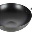 T-Fal Ultimate Hard Anodized Nonstick Wok 14 Inch, Oven Broiler Safe 350F, Non Stick Stir-Fry Pan, Cookware, Pots and Pans, Kitchen, Versatile Deep Frying, Saut, Braise, Stew, Dishwasher Safe, Black