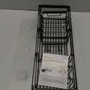 Moforoco 3-Pack Shower Caddy Basket Shelf with Soap Holder, No Drilling Traceless Adhesive Shower Wall Shelves, Rustproof Black Bathroom Shower Storage Organizer