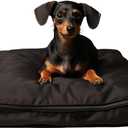 Dog Bed Covers 36L 27W 3H Inch Washable Black Thickened Waterproof Oxford Fabric with Handles and Zipper Reusable Dog Bed Liner for Medium 50-55 Lbs