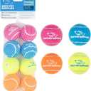 Best Pet Supplies Squeaky Tennis Toys for Dogs, 8-Pack, Heavy-Duty Interactive Pet Toys for Throwing and Fetching, Supports Exercise and Natural Behavior Training, Durable - Small (Assorted Color)