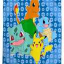 Franco Pokemon Anime 13 Piece Shower Curtain and Ring Set, (100% Officially Licensed Product)