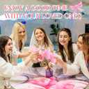 2 Pcs Coquette Pink Bow Glass Cups with Lids and Straws Aesthetic 16 oz Icon Juice Iced Coffee Cups Preppy Cute Bow Stuff Tumbler Mug Drinking Glasses, with Cleaning Brush