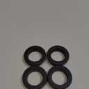 uxcell 4Pcs Rubber Grommets 1-3/4"(45mm) Drill Hole, 1-3/8"(35mm) ID Hole Top Hat Grommet Black Silicone Rubber Hole Plug Gasket for Wiring, Automotive