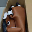 INPANY Bouncy Horse Hopper Toys, Toddlers Bouncing Farm Animals, Inflatable Jumping Hopping Horse, Ride on Rubber Bouncer for Kids, Outdoor Indoor Cool Birthday Gifts for 2 3 4 Year Old Girl Boy