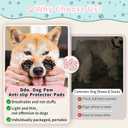 Anti-Slip Dog Paw Protector Pads, Dog Paw Stickers 12 Sets(48 Pcs) Black, for Pets Senior Dogs with Traction on Hardwood Floor, Non-Slip Dog Grips Dog Shoes Boots Socks ReplaceS