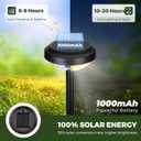 Kingsyard 8 Pack Solar Pathway Lights Outdoor Waterproof IP67, Bright Color Changing & Cool White LED Solar Lights for Outside Garden Yard Landscape Path Christmas Walkway Decor