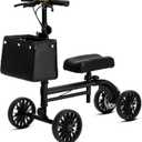 Steerable Knee Scooter Walker for Adults, Black