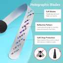 Fly Fans for Tables, Fly Fan Outdoor Indoor Keep Flies Away, Table Top Spinner with Holographic Blades, Flies Deterrent for Picnic, Restaurant, Party, Home, BBQ (4 Pack)